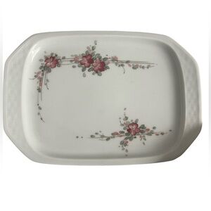 Raphaela Porcelain Floral Serving / Trinket Tray